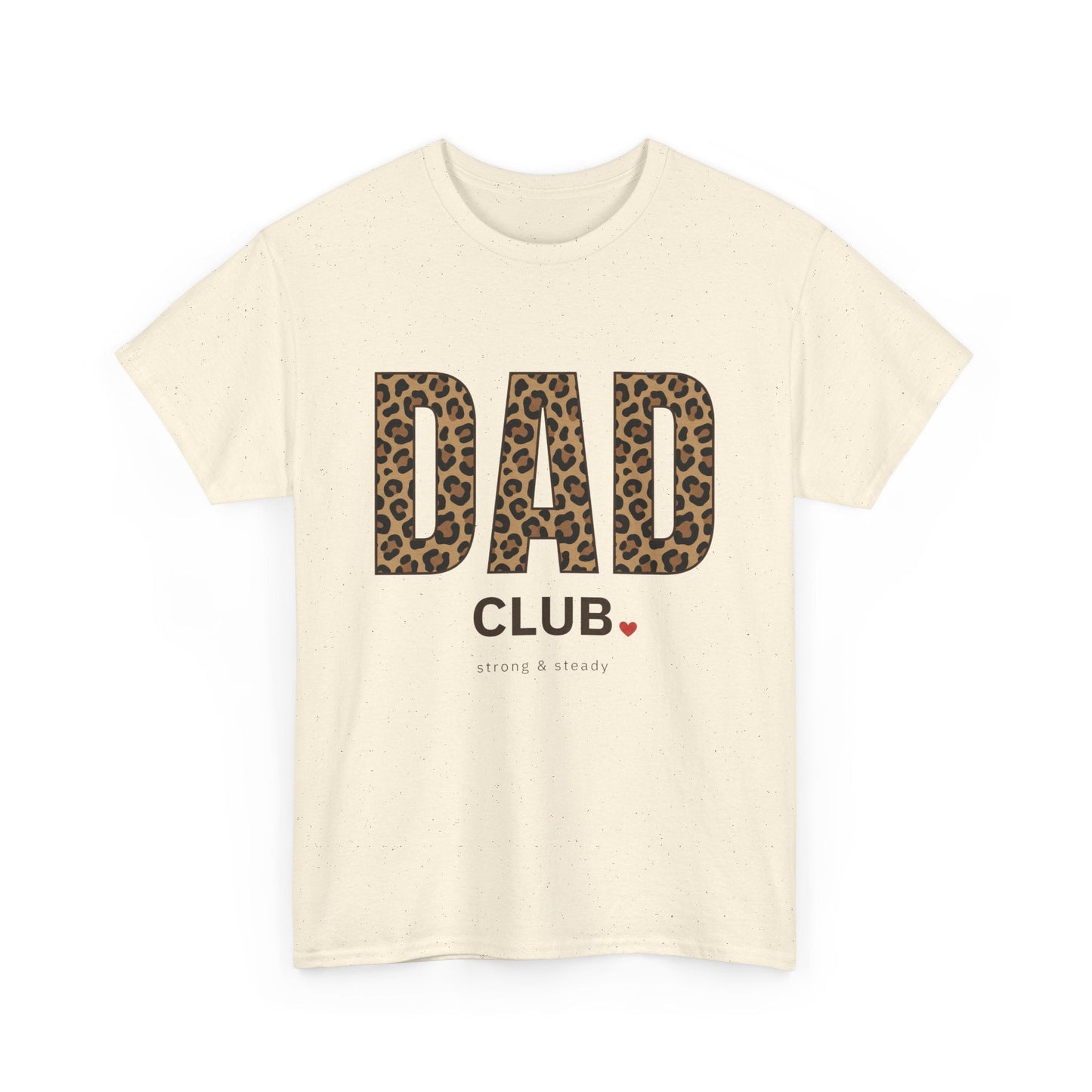 Dad Club Leopard Print T-Shirt — Father's Day Casual Tee