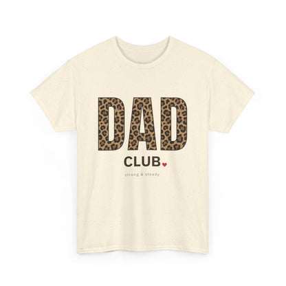 Dad Club Leopard Print T-Shirt — Father's Day Casual Tee