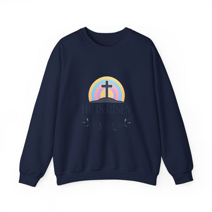 He Is Risen Sweatshirt | Christian Easter sweatshirt, pastel resurrection shirt
