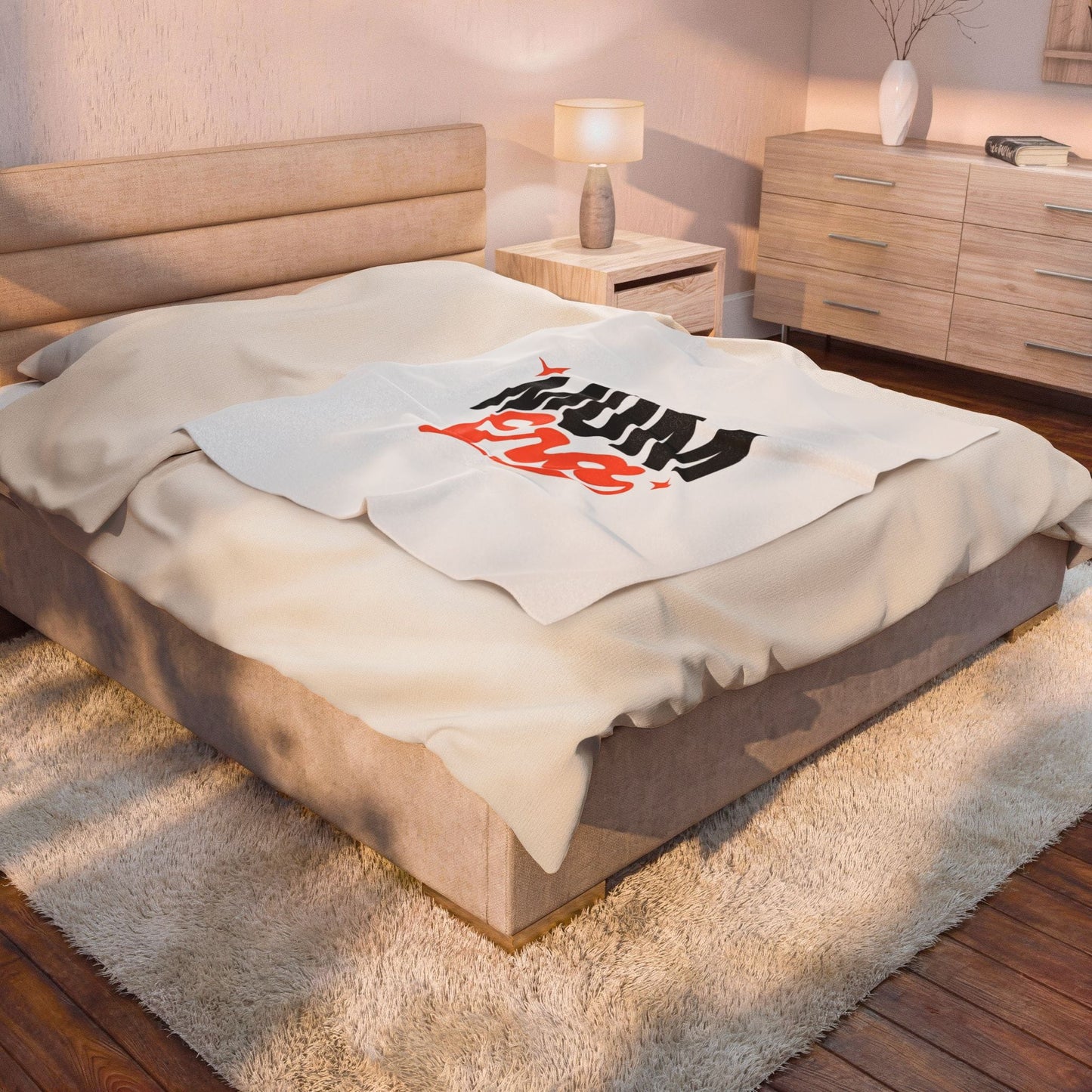 In My Mom Era Velveteen Plush Blanket | Soft Mother's Day Gift
