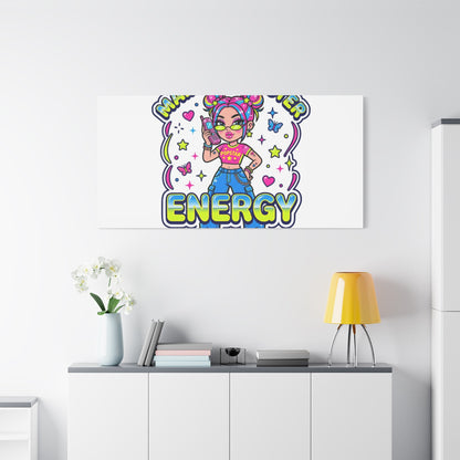 Main Character Energy Canvas | Y2K Aesthetic, Retro Internet Pop Art