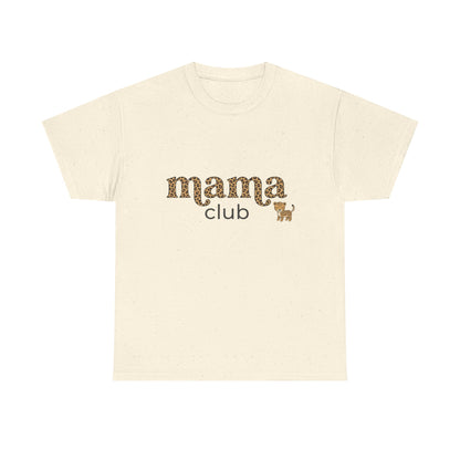 Mama Club Tee — Leopard Print 'Mama Club' Graphic T-Shirt