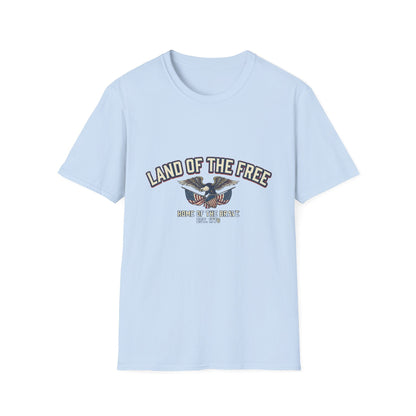 Land of the Free Eagle T-Shirt — Patriotic American Flag Tee