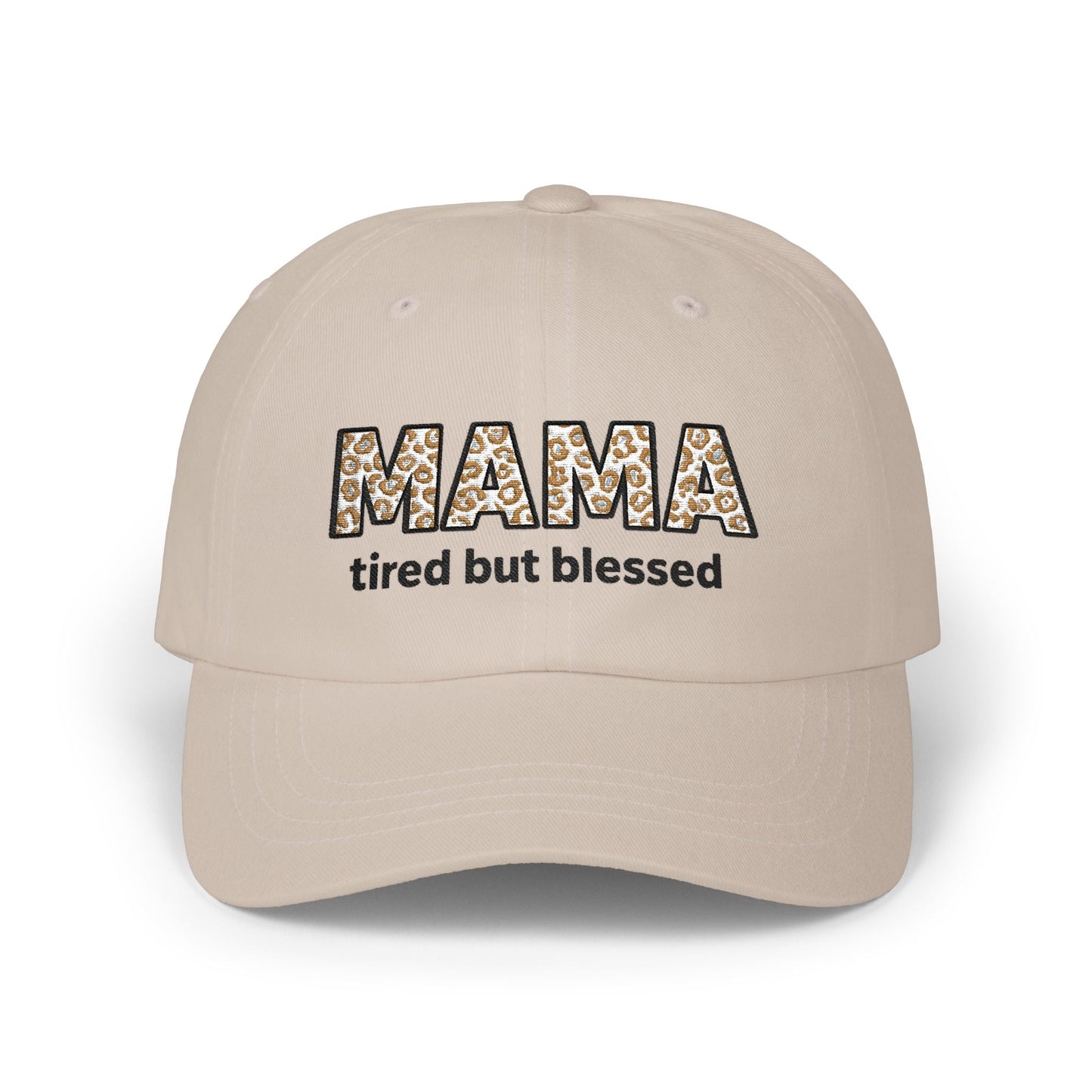Mama Floral Embroidered Dad Cap — Casual Cotton Baseball Hat for Moms