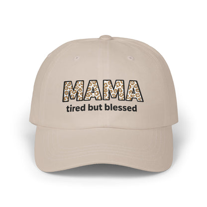 Mama Floral Embroidered Dad Cap — Casual Cotton Baseball Hat for Moms