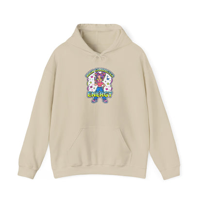 Playful Y2K Sassy Energy Hoodie | 2000s Aesthetic, Retro Internet Graphic