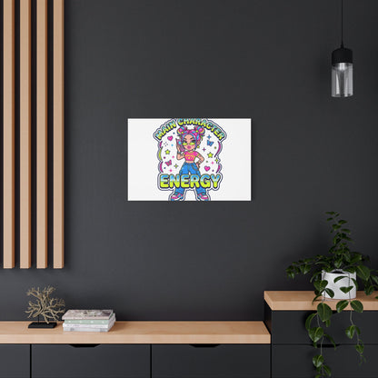 Main Character Energy Canvas | Y2K Aesthetic, Retro Internet Pop Art