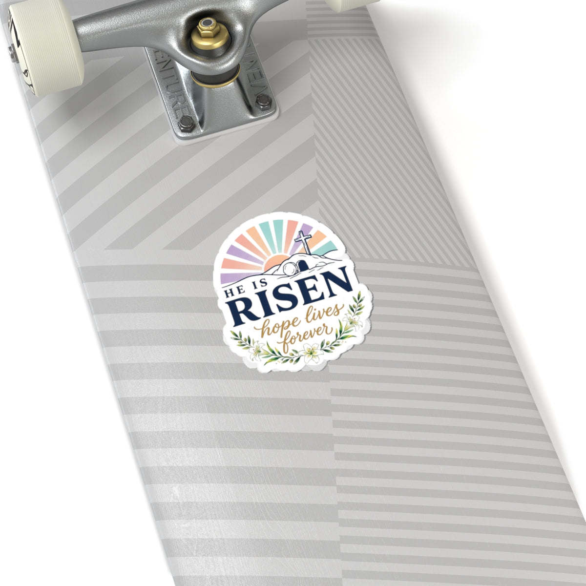 He Is Risen Kiss-Cut Stickers | Easter Christian Resurrection, Scripture Faith Decal