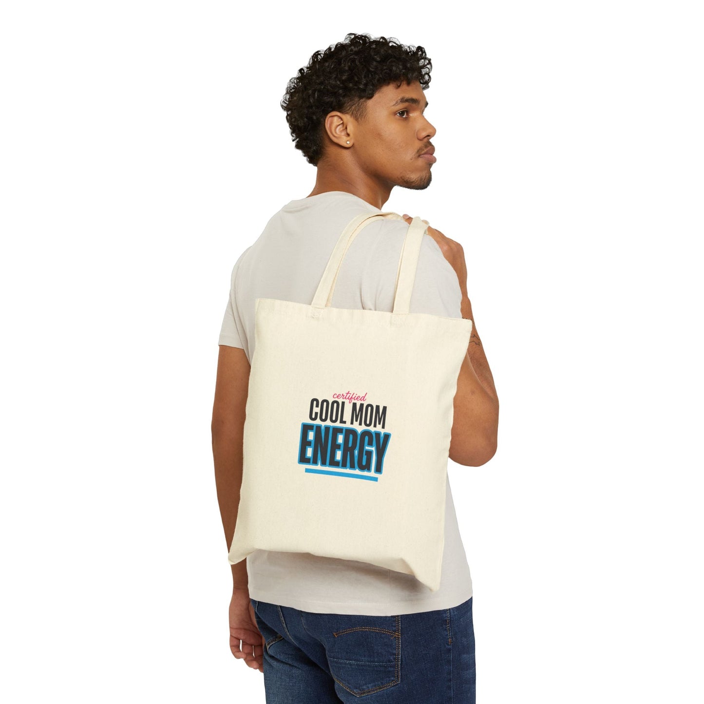 Cool Mom Energy Tote | Mother’s Day Minimal Typographic mom tote