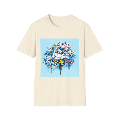 Easter Vibes Only T-Shirt — Cool Bunny Graphic Tee