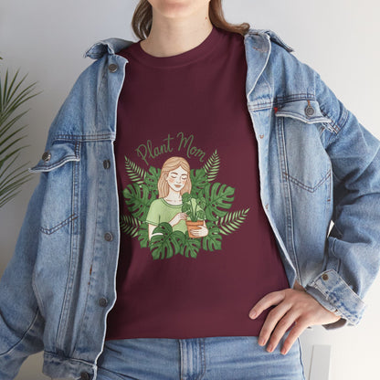 Plant Mom T-Shirt — Cute Botanical Graphic Tee for Plant Lovers