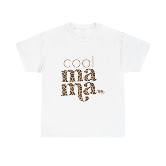 Cool Mama Leopard Print T-Shirt | Casual Mom Tee