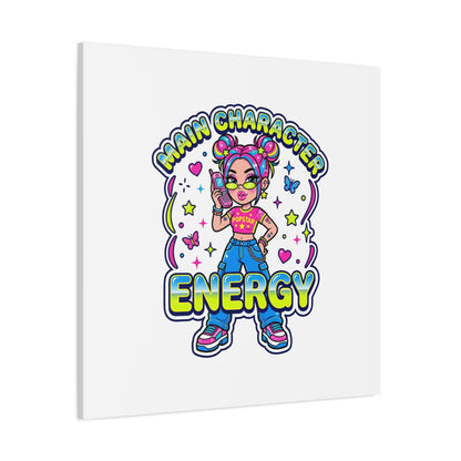 Main Character Energy Canvas | Y2K Aesthetic, Retro Internet Pop Art