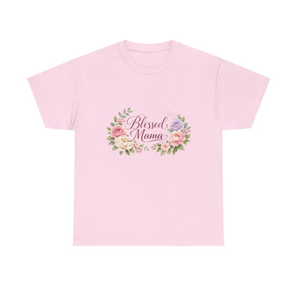 Blessed Mama Floral T-Shirt – Mother's Day Gift for Mom