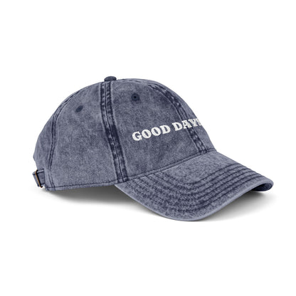 Vintage Embroidered Cap — "Good Days Only" Distressed Baseball Hat