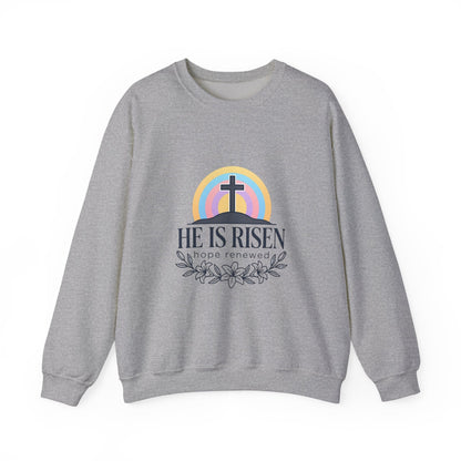 He Is Risen Sweatshirt | Christian Easter sweatshirt, pastel resurrection shirt
