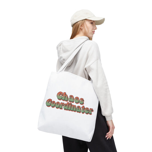Chaos Coordinator Tote Bag Funny Gift for Mom Teacher Office Women Reusable