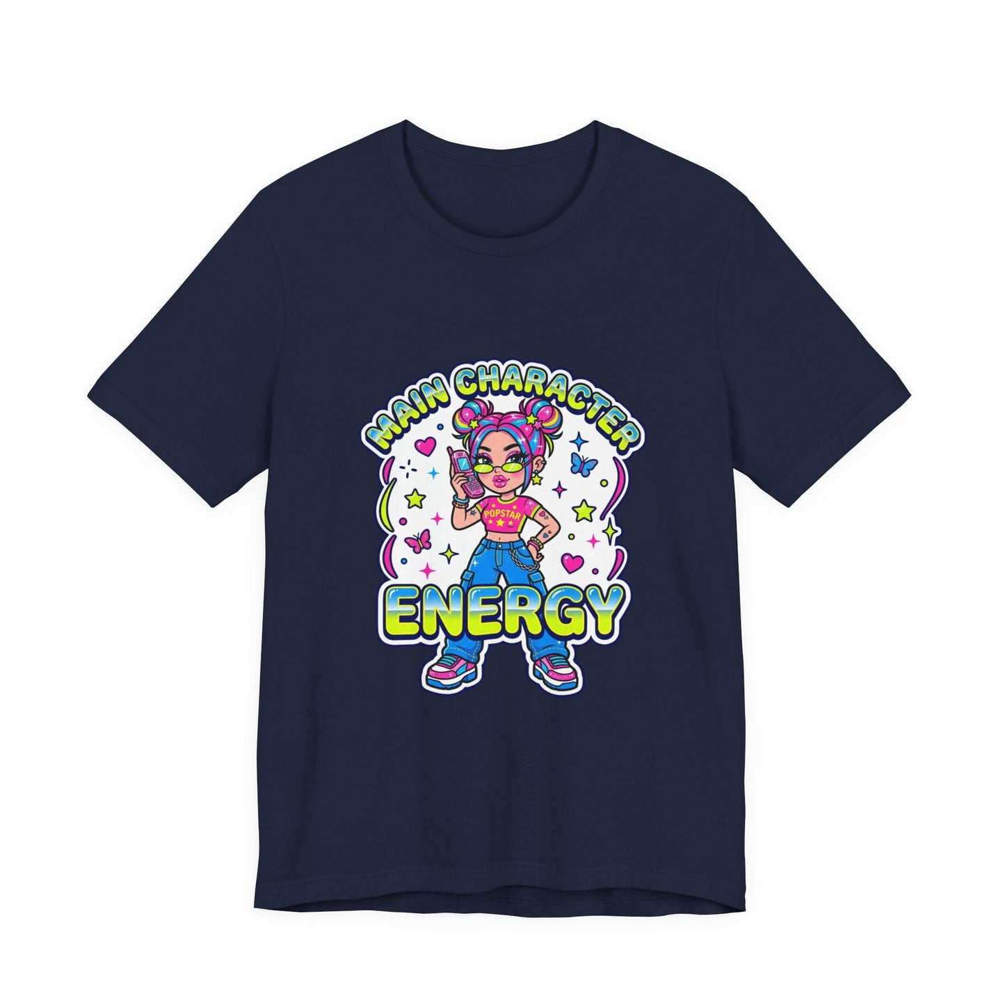 Main Character Energy Tee | Y2K aesthetic, 2000s retro internet shirt