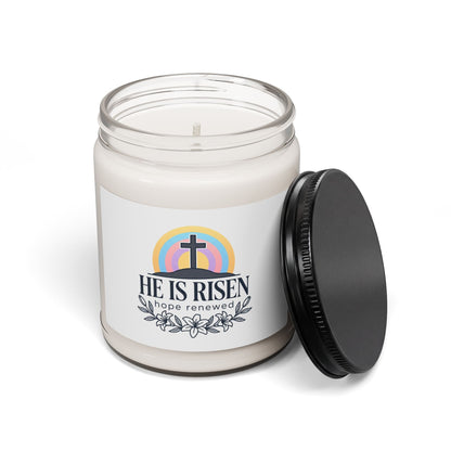He Is Risen Soy Candle | Easter Christian Candle, Resurrection Hope
