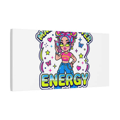 Main Character Energy Canvas | Y2K Aesthetic, Retro Internet Pop Art