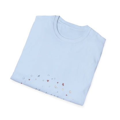 Floral Minimalist T‑Shirt — "Small Kind of Lovely" Chest Script