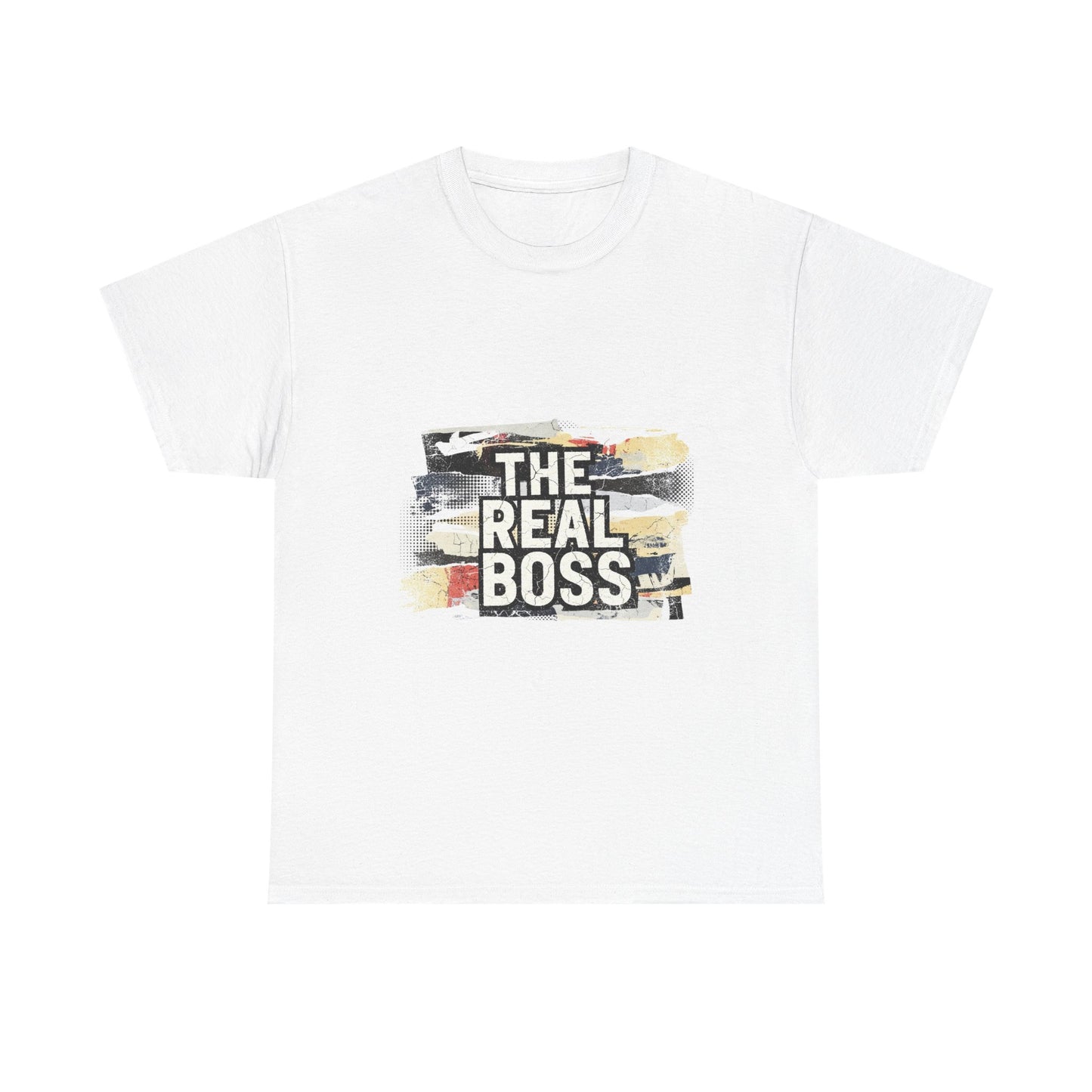 The Real Boss" Funny Graphic Tee — Bold Statement Shirt for Moms Dads