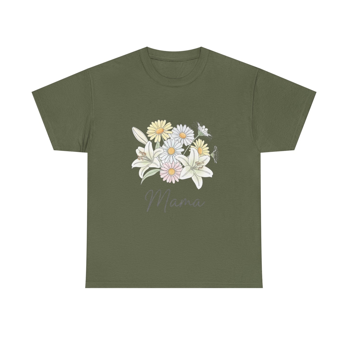Mama Floral Tee — Pastel Daisy Bouquet Mother's Day Shirt