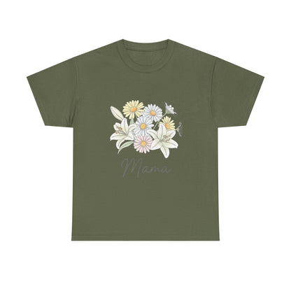 Mama Floral Tee — Pastel Daisy Bouquet Mother's Day Shirt