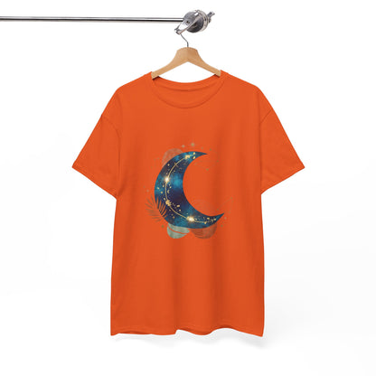 Celestial Moon Graphic Tee — Starry Crescent Night Shirt Boho Gift for Her