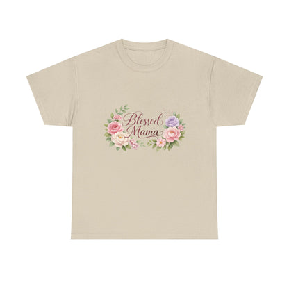 Blessed Mama Floral T-Shirt – Mother's Day Gift for Mom