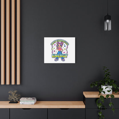 Main Character Energy Canvas | Y2K Aesthetic, Retro Internet Pop Art