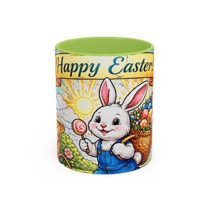Easter Bunny Mug 11oz Happy Easter Ceramic Coffee Cup Spring Gift Kids Family