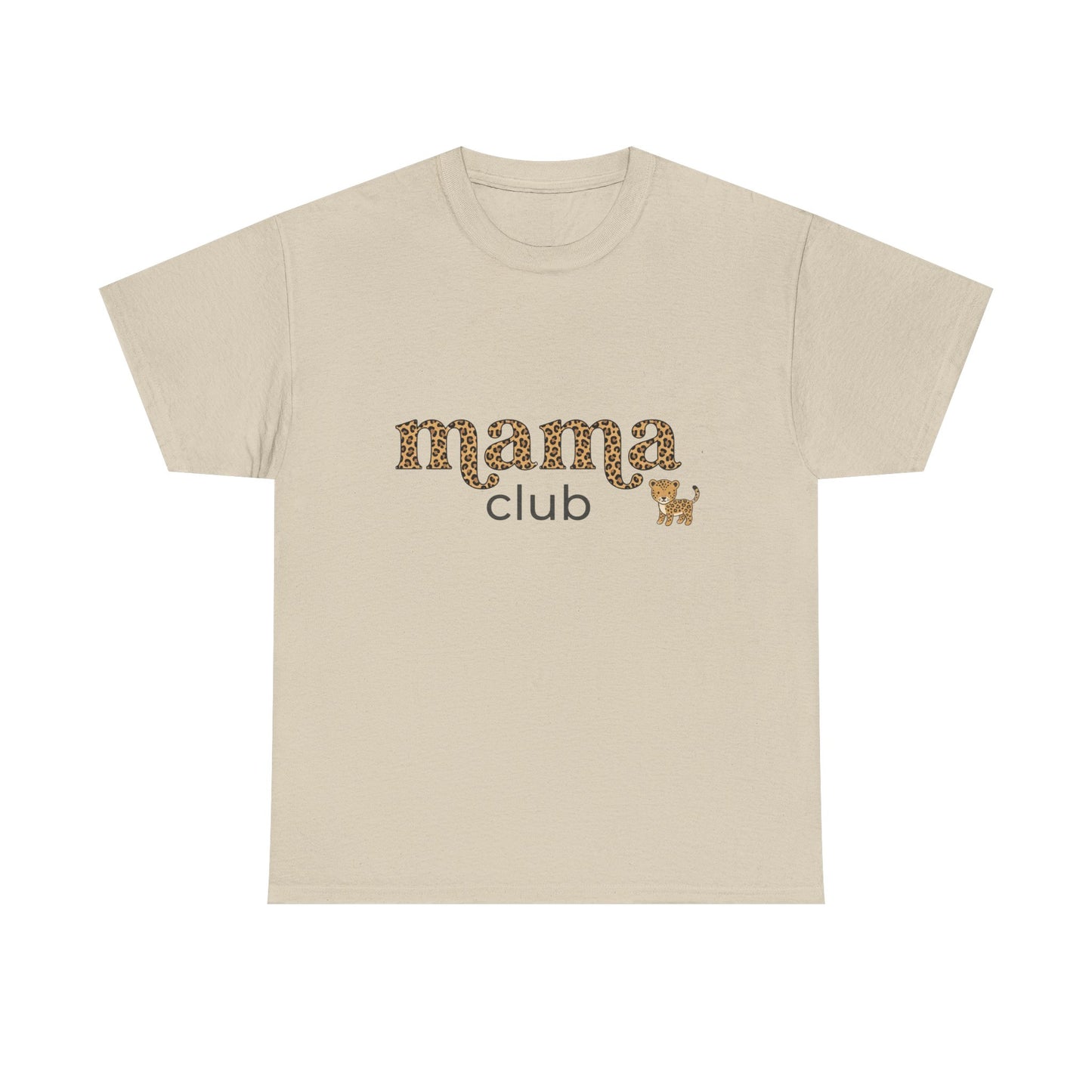 Mama Club Tee — Leopard Print 'Mama Club' Graphic T-Shirt
