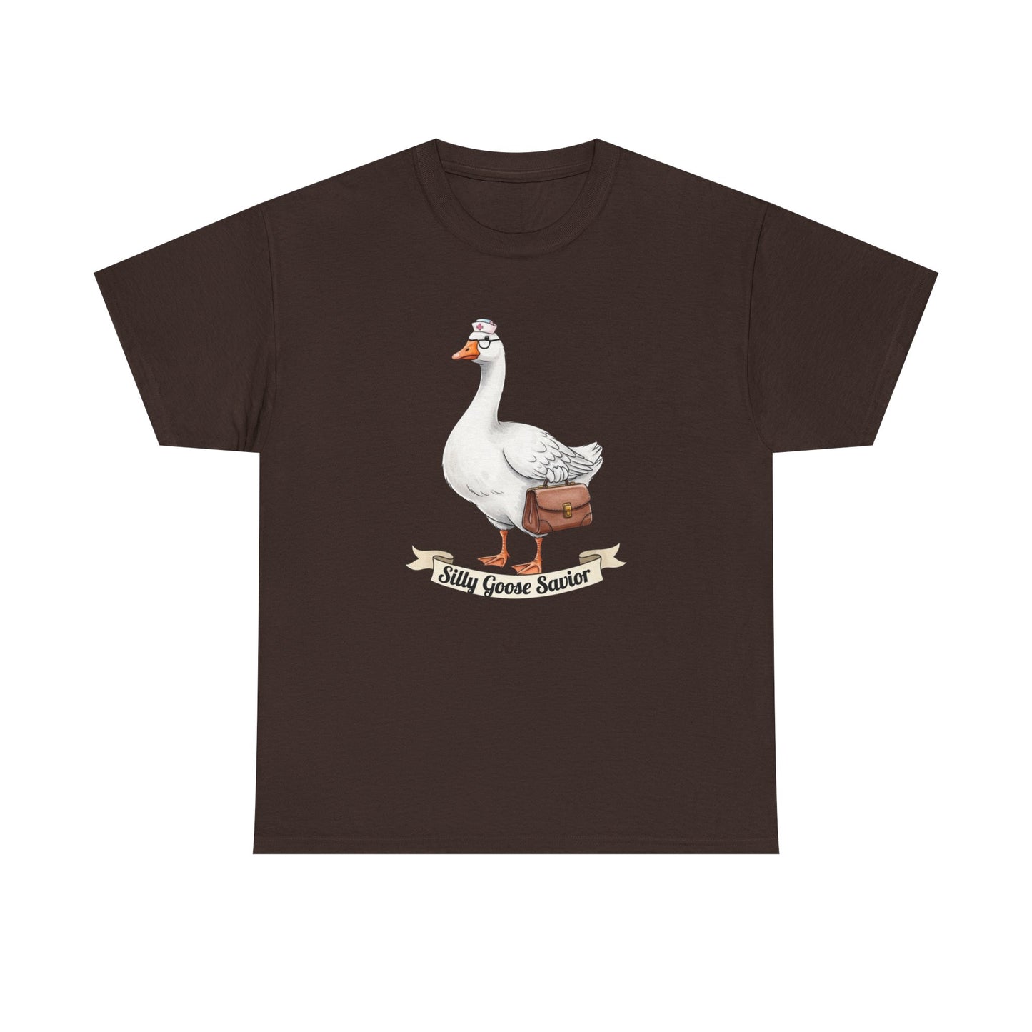 Goose Savior T-Shirt — Vintage Illustrated Goose Tee Whimsical Animal Gift