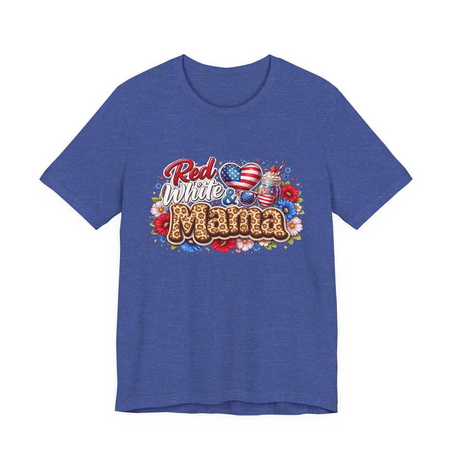 Red White & Mamma Tee — Patriotic Mom T-Shirt for Mother's Day & 4th of July