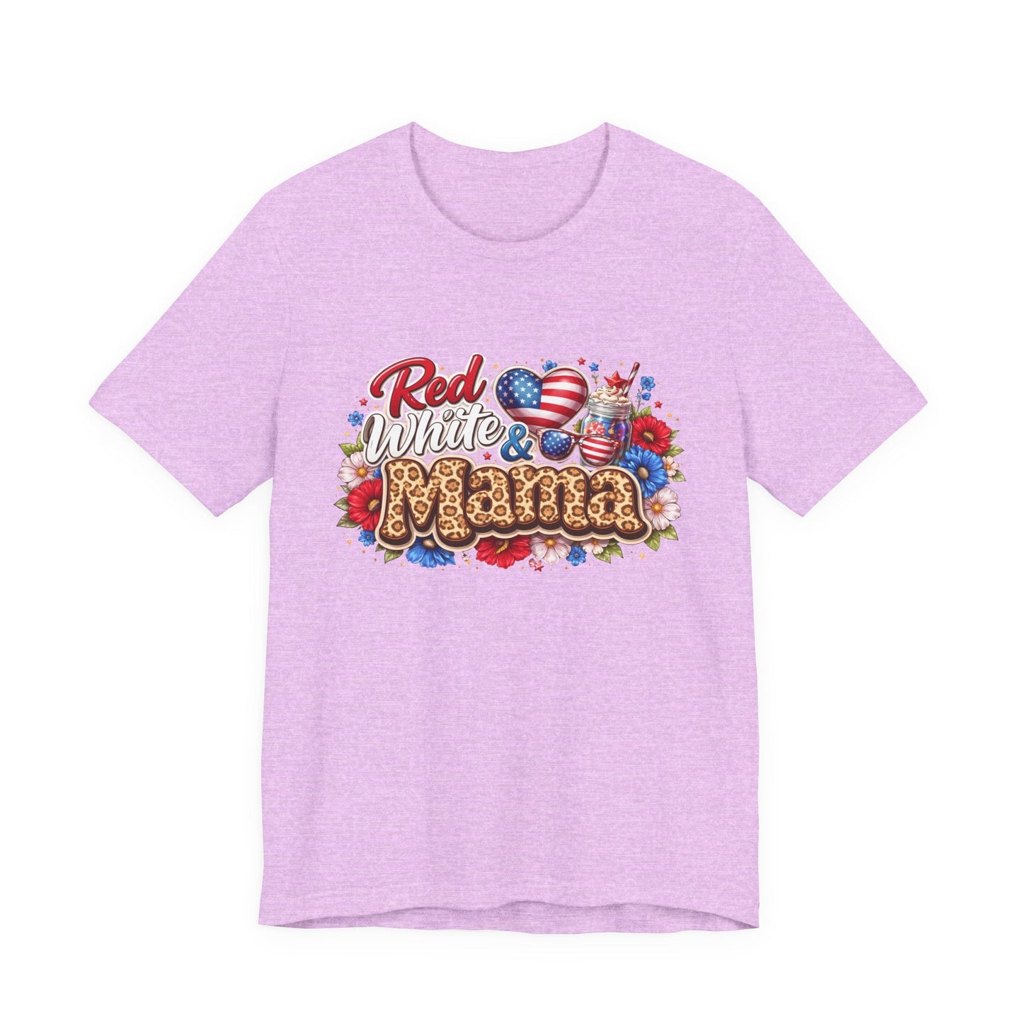 Red White & Mamma Tee — Patriotic Mom T-Shirt for Mother's Day & 4th of July