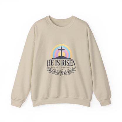 He Is Risen Sweatshirt | Christian Easter sweatshirt, pastel resurrection shirt
