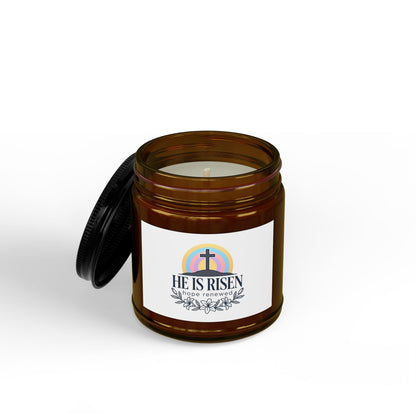 Easter Soy Candle — “He Is Risen” Scented Jar (4oz & 9oz)