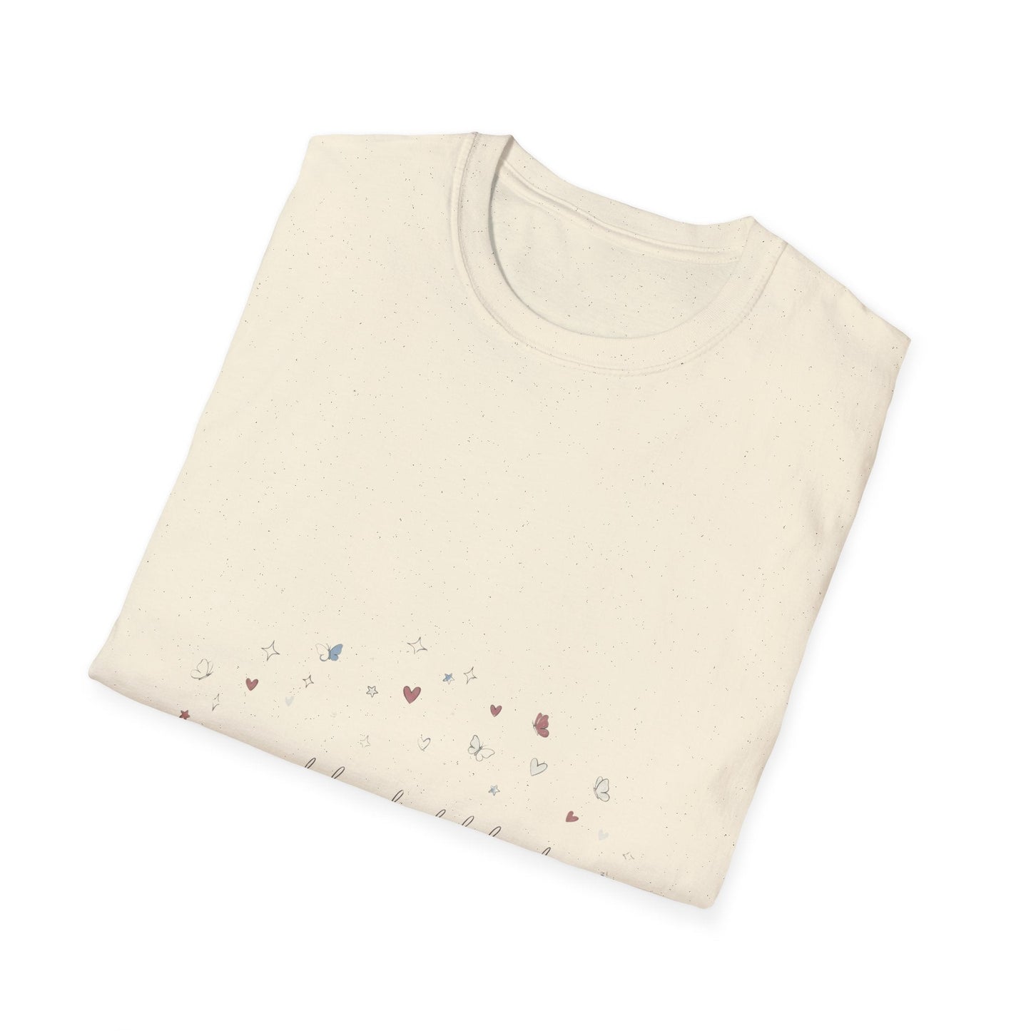 Floral Minimalist T‑Shirt — "Small Kind of Lovely" Chest Script