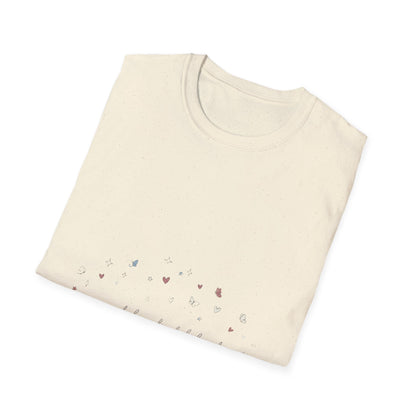 Floral Minimalist T‑Shirt — "Small Kind of Lovely" Chest Script