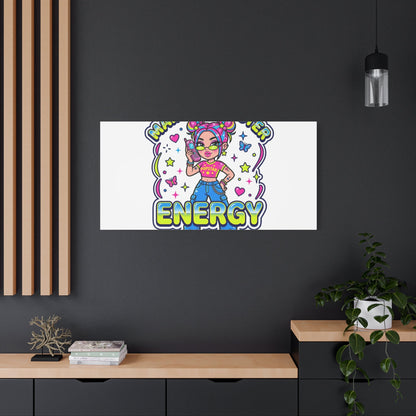 Main Character Energy Canvas | Y2K Aesthetic, Retro Internet Pop Art