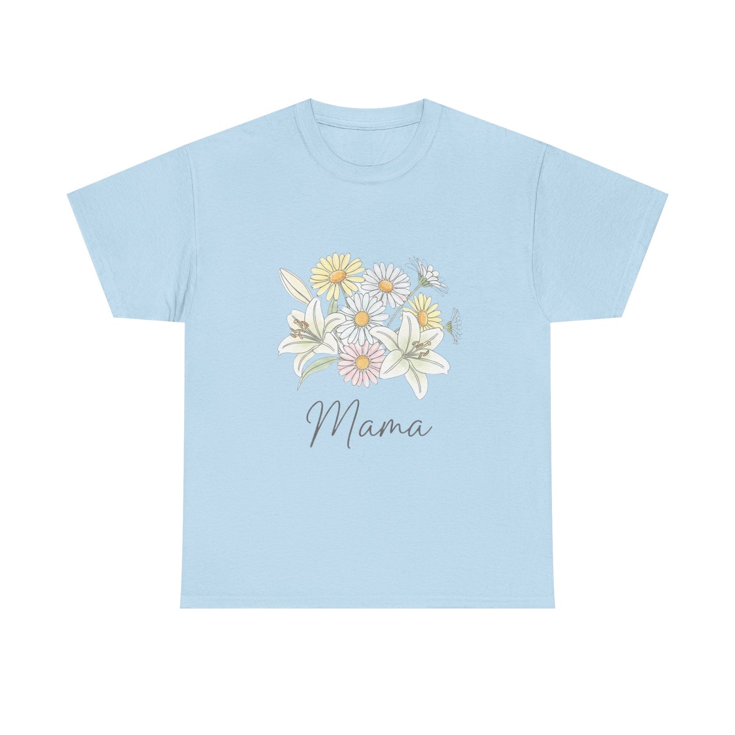 Mama Floral Tee — Pastel Daisy Bouquet Mother's Day Shirt