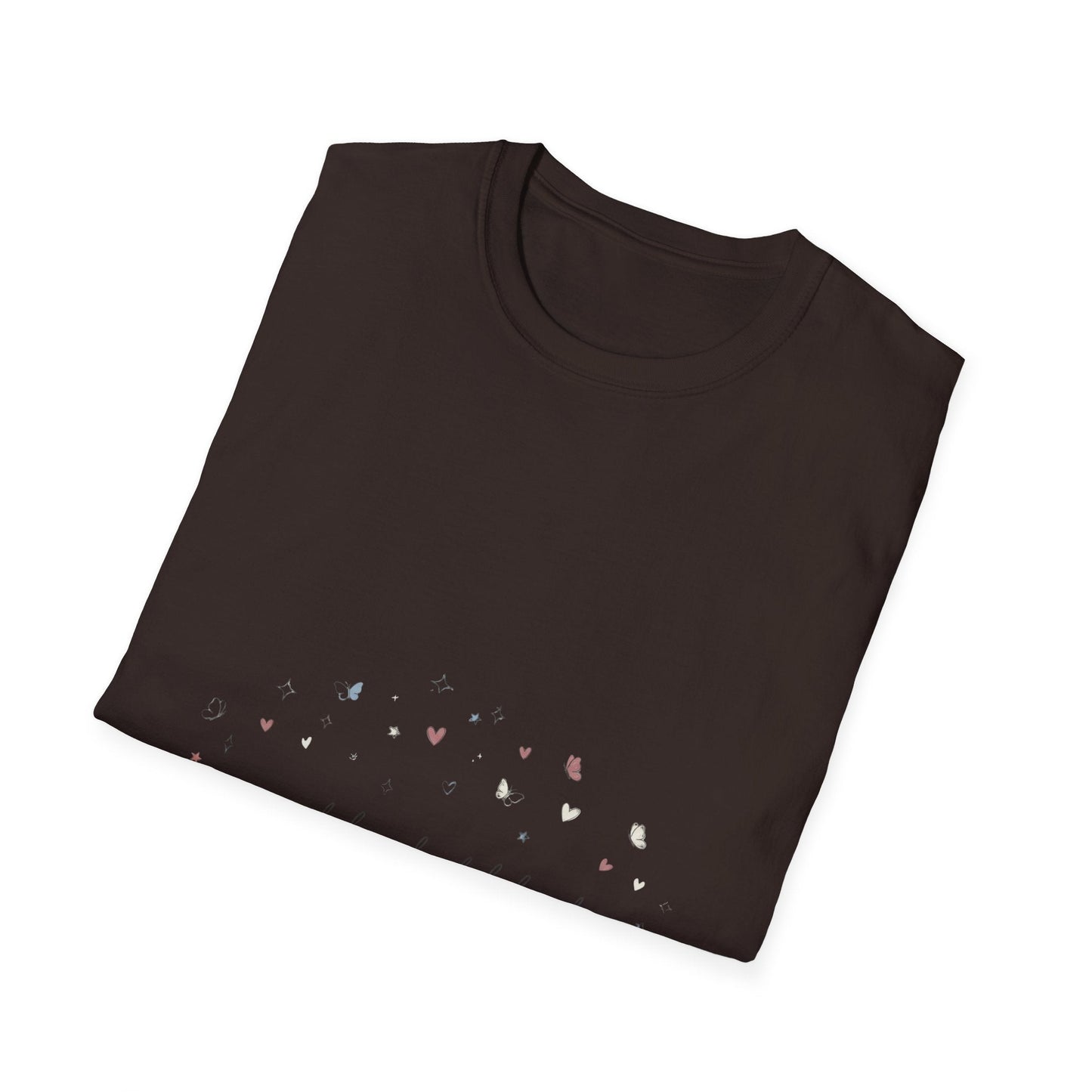 Floral Minimalist T‑Shirt — "Small Kind of Lovely" Chest Script