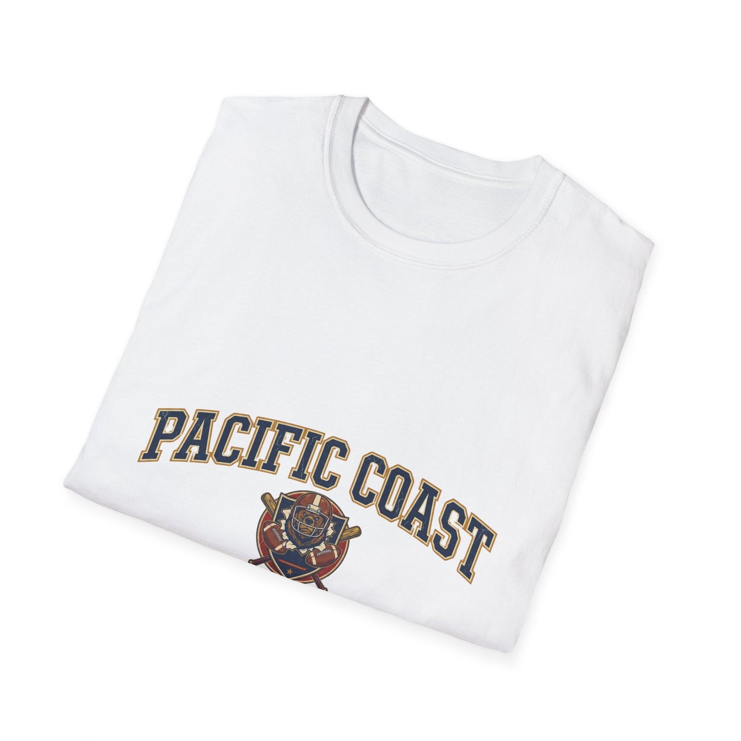 Pacific Coast Athletics T-Shirt — Vintage Bear College Tee