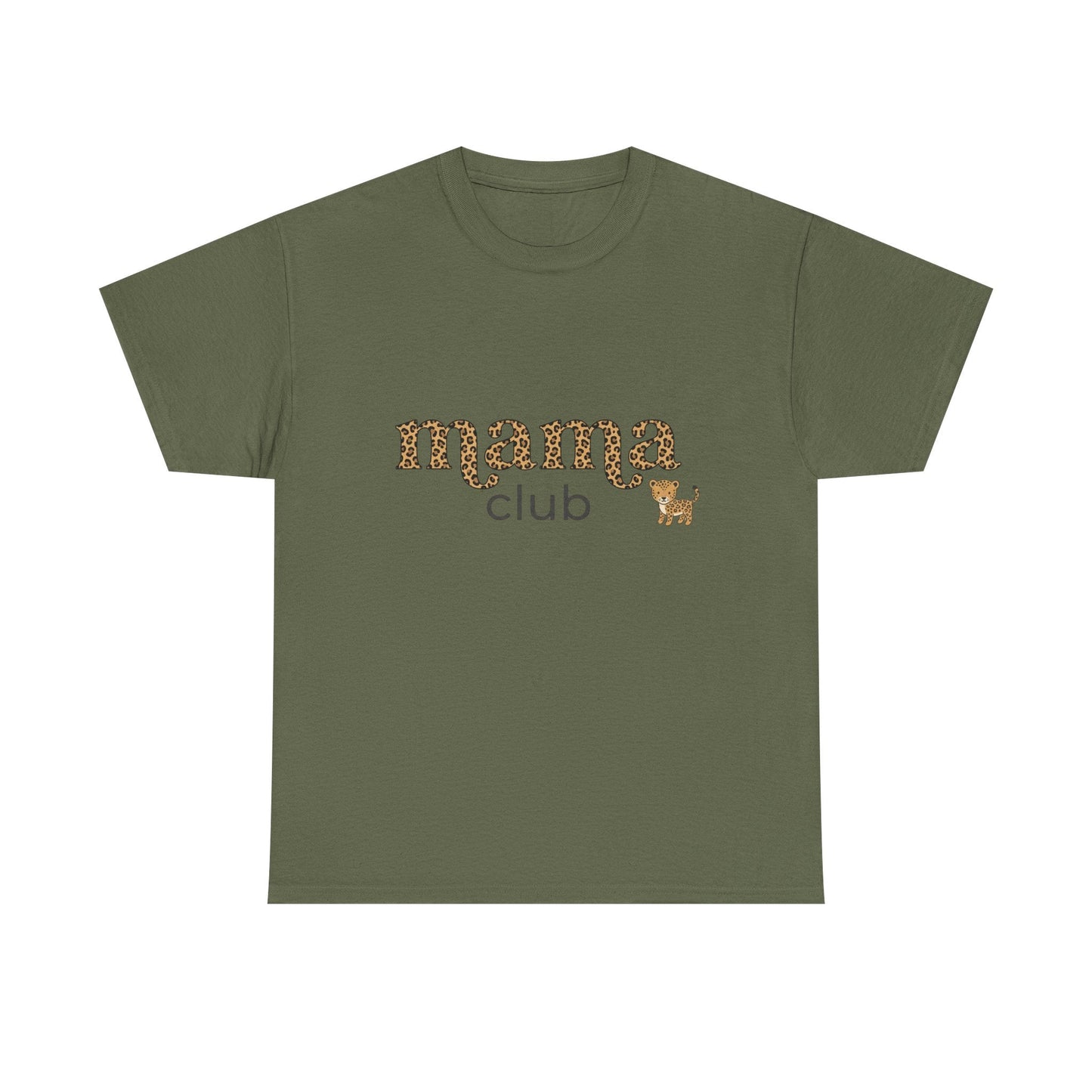 Mama Club Tee — Leopard Print 'Mama Club' Graphic T-Shirt