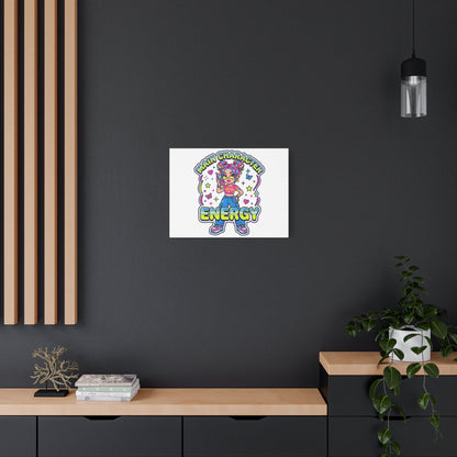 Main Character Energy Canvas | Y2K Aesthetic, Retro Internet Pop Art