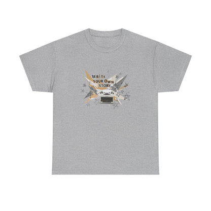 Write Your Own Story T-Shirt — Typewriter Graphic Tee Writer Gift Inspirational