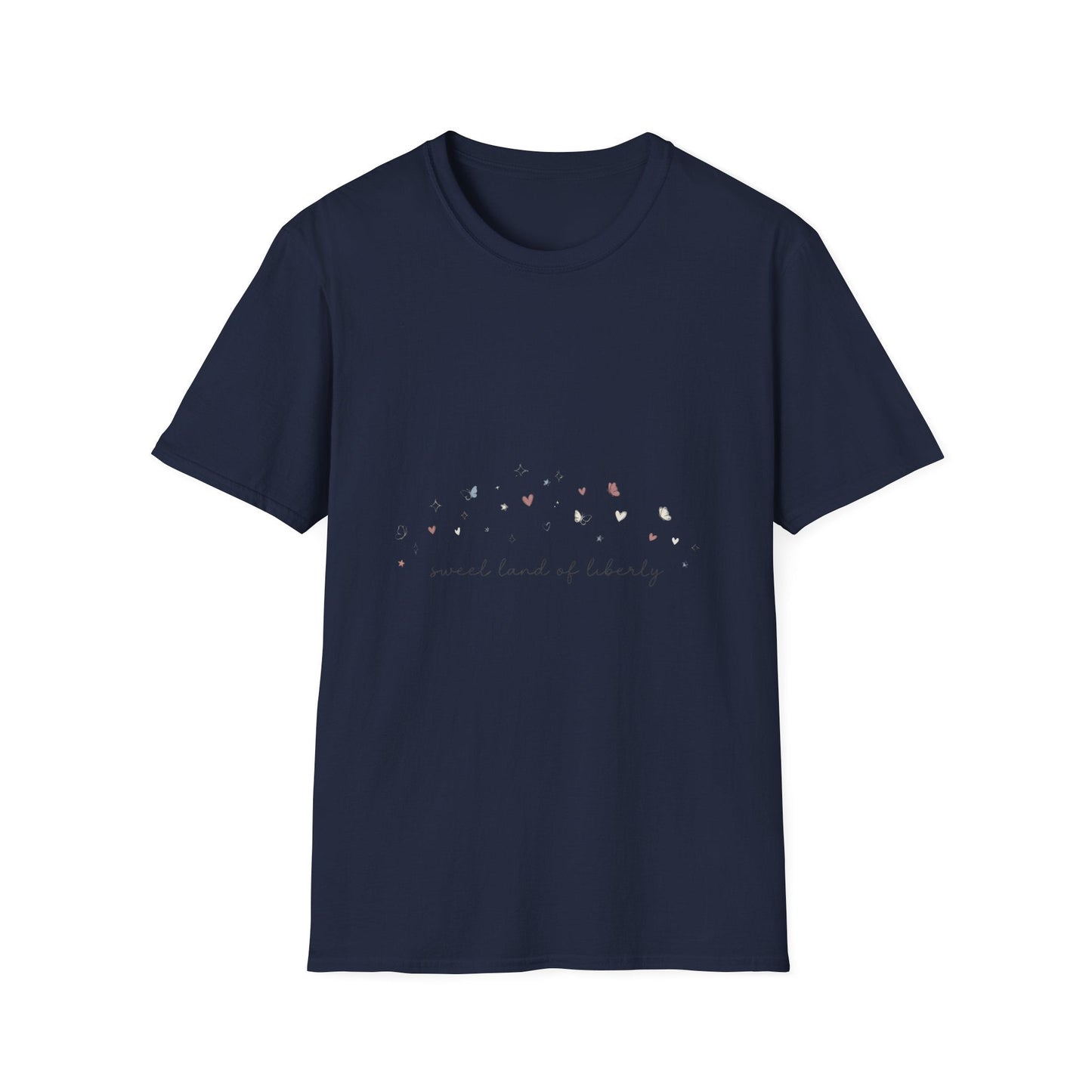 Floral Minimalist T‑Shirt — "Small Kind of Lovely" Chest Script
