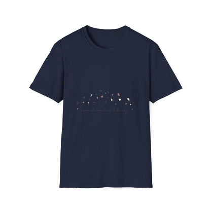 Floral Minimalist T‑Shirt — "Small Kind of Lovely" Chest Script