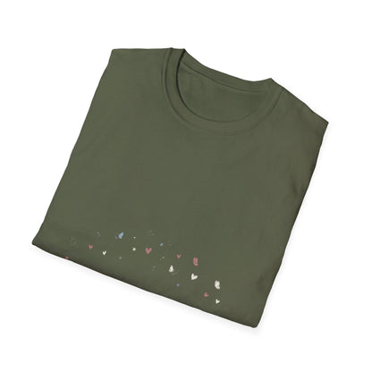 Floral Minimalist T‑Shirt — "Small Kind of Lovely" Chest Script
